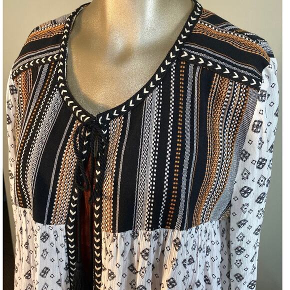 JOLT printed cardigan JACQUARD YOKE WOMEN SIZE LARGE BUCKLE BRAND - Picture 4 of 7